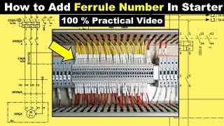 How to Add Ferrule Number In Electrical Wiring Diagram @TheElectricalGuy