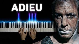 Rammstein - Adieu | Piano cover