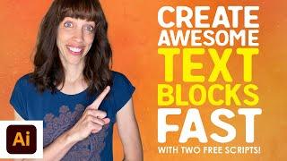 How to Make Text Blocks in Illustrator with Two Free Scripts