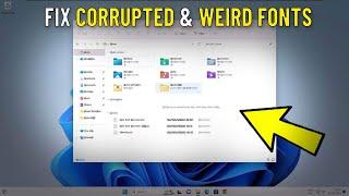 Fix Corrupted Fonts on Windows 11 / 10 | How To Repair Weird & Broken font in windows 