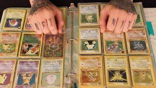 ASMR Flipping Through a Pokemon Card Book (Stereo)