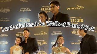 Donny Pangilinan and Belle Mariano Inductees of 2024 Eastwood Walk of Fame.