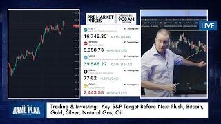 Trading & Investing: Key S&P Target Before Next Flush, Bitcoin, Gold, Silver, Natural Gas, Oil