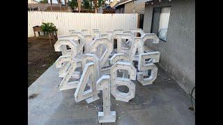 How I made wood Marquee letters and numbers - DIY build