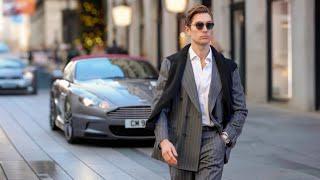 Best Men’s Fashion in London. Street Styled in Bond Street, Jermyn Street, & Savile Row Elegance