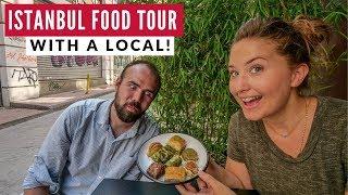 Istanbul Food Tour With A Local | Turkish Street Food Is Epic | Full Time Travel Vlog 19