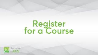 Jenzabar One Campus Portal - Register for a Course