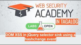 DOM XSS in jQuery selector sink using a hashchange event | Portswigger Academy