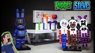 Five Nights at Freddy's Paper Pals Party Mcfarlane Toys Fnaf Withered Bonnie Lego Unboxing Playset