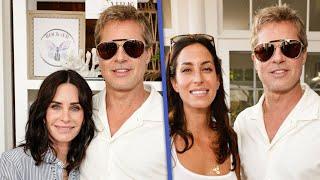 Courteney Cox Reunites With Brad Pitt and Girlfriend Ines De Ramon