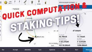 Quick Computation & Staking Tips in Trimble Access