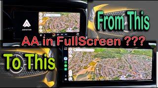 Android Auto In Full Screen - Mercedes Benz #Fix*