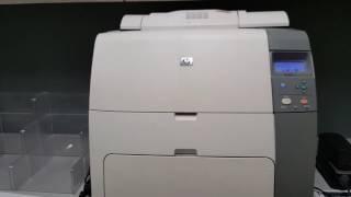 HP Color LaserJet 4700 - How to print a configuration page