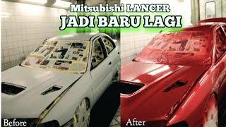 Cat Ulang | Modifikasi Mitsubishi Lancer evo (repaint)