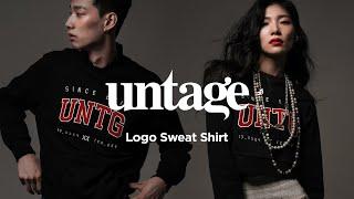 언티지 로고 자수 스웨트 셔츠 / UNTAGE Logo-Embroidered Sweat Shirt