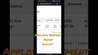 payment proof applovin self click app #applovin #earnmoneyonline