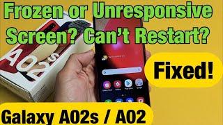 Galaxy A02s / A02: Frozen or Unresponsive Screen? Can't Swipe or Restart? FIXED!