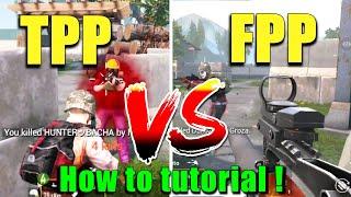 How to CHANGE TPP TO FPP IN DEATHMATCH ? | Tutorial | pubg mobile 