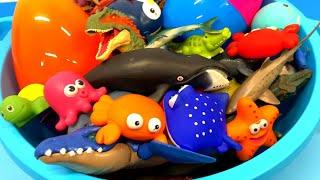 Dinosaur Toys and Sea Animals Tub for Kids