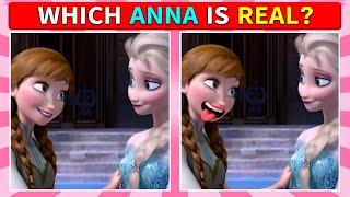 Guess the Real FROZEN DISNEY CHARACTER | Disney Princess Quiz