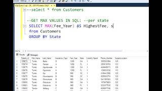 Maximum Value in SQL
