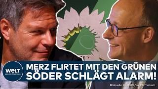 CDU: Friedrich Merz öffnet Tür für die Grünen – Söder warnt! Droht der Union eine Zerreißprobe?