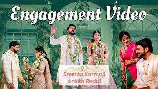 Sreshta Karmoji engagement Full Video | Sreshta  Ankith Reddi Engagement️ | Unseen Clips And Pics