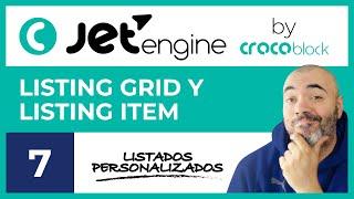 LISTING GRID y LISTING ITEM - CURSO de JET ENGINE #7 - Tutorial en Español
