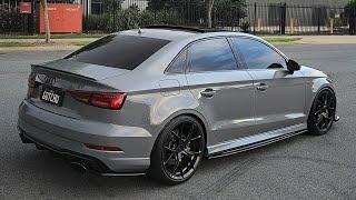 Audi RS3 Maxton Design Rear Side Splitters Install