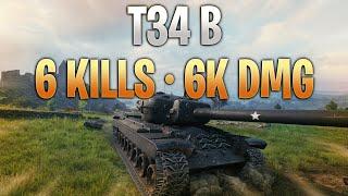 T34 B - Dark Knight (6 Kills - 6k Dmg)