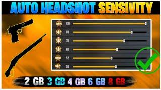 2gb, 4gb, 6gb Ram Headshot Sensitivity Settings | Free Fire Headshot Sensitivity Setting Kitni Rakhe