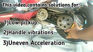 Low pickup,handle vibrations, uneven acceleration problem solved || Maestro edge