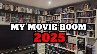 My Movie Room Tour 2025. (4k Bluray, Collector Editions, Bluray, Steelbooks, Boutique Collection)