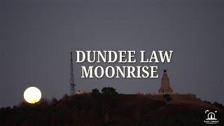 The MOON rising over the DUNDEE LAW