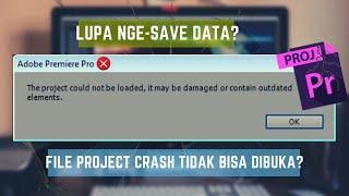 File Corrupt: The project could not be loaded it may be damaged or contain outdated elements