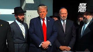 Trump visits grave of Chabad Lubavitch rebbe to mark anniversary of October 7 attack on Israel