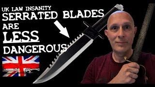 Serrated Blades are LESS Dangerous as Weapons