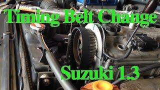 Changing the timing belt and water pump on a Suzuki 1.3 (Part1)