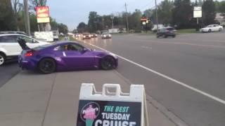 Loud 350z acceleration leaving car show.