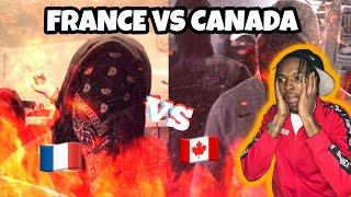 AMERICAN REACTS TO French Drill  RAP vs Canadian Drill FT. freeze Corleone, ziak, gazo, vt