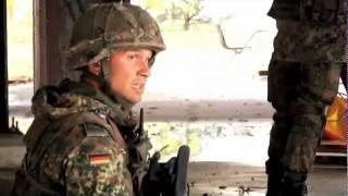 Bold Quest 2011 American and German soldiers training in urban combat HK G36 M4