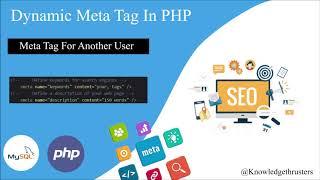Dynamic Meta tag in PHP | Meta Tag Panel For Other User | Title Keyword & Description | Part-3