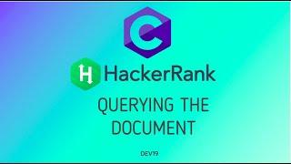 23. Querying the Document | Hackerrank C Solutions