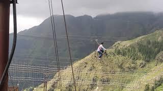 Longest Zip line in Uttarakhand | Mussoorie Suvakholi | Dehradun | Uttarkhand Tourism