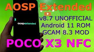 Aosp Extended v8.7 for Poco X3 NFC (Surya) Android 11 ROM