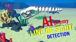 UNITY Enemy AI - Detecting player in front of enemy - part 1