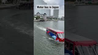 Amazing- Japan bus travel though both water and roads. #shorts #japanshorts