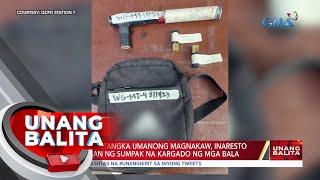 Lalaking nagtangka umanong magnakaw, inaresto at nahulihan ng sumpak na kargado ng mga bala| UB