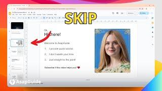 How to Skip a Slide in Google Slides