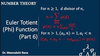 Euler Totient/Phi Function-Part 6